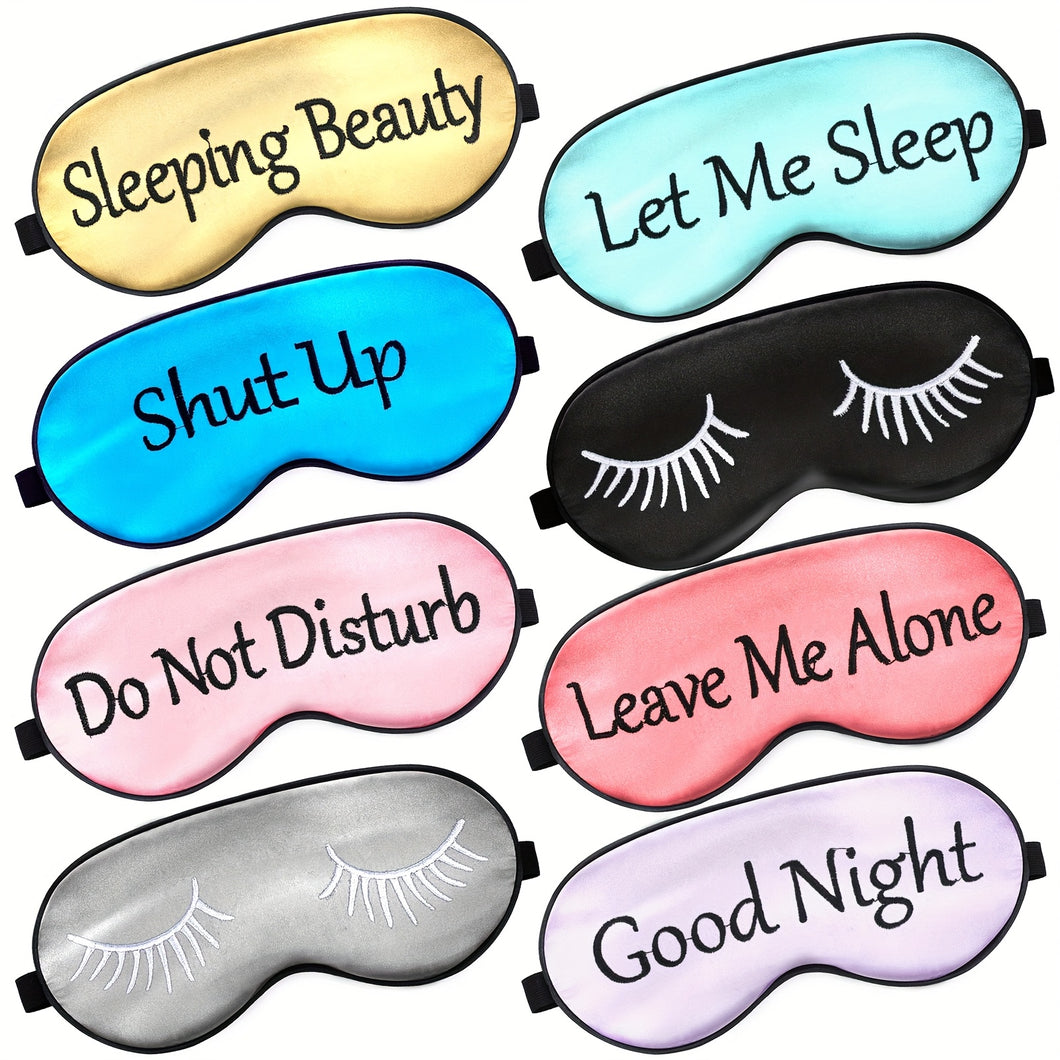 8pc Soft Sleep Masks