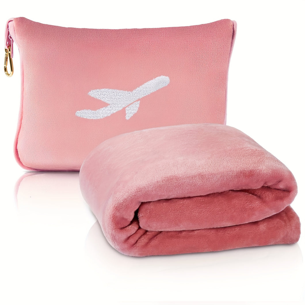 2 In 1 Airplane Blanket