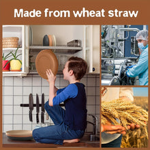 Load image into Gallery viewer, 32pc Plastic Wheat Straw Dinnerware Set
