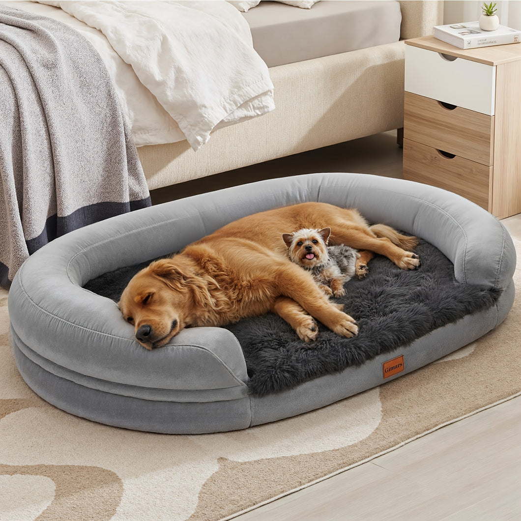 Orthopedic Memory Foam Egg-Shaped Dog Bed