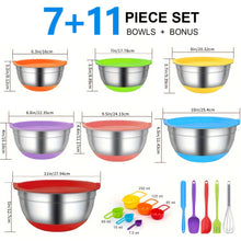 Load image into Gallery viewer, Premium Stainless Steel Mixing Bowl Set
