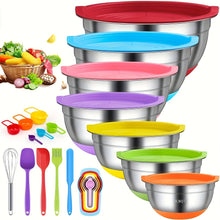 Load image into Gallery viewer, Premium Stainless Steel Mixing Bowl Set
