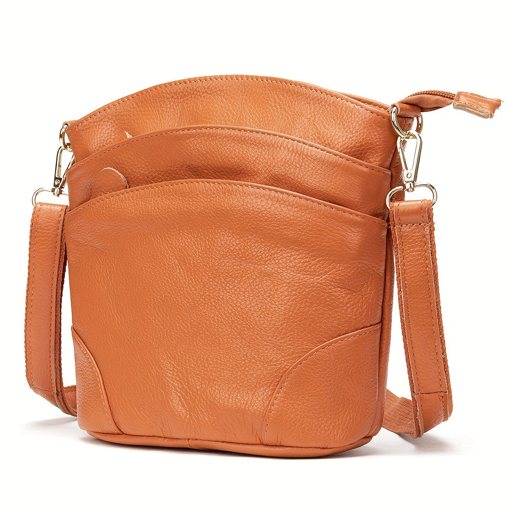 Versatile Leather Crossbody Bag