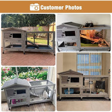 Load image into Gallery viewer, Indoor and Outdoor Rabbit Hutch
