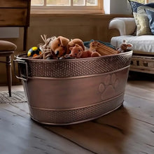 Load image into Gallery viewer, Indestructible Metal Dog Toy Bin
