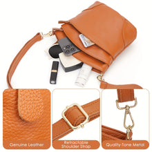 Load image into Gallery viewer, Versatile Leather Crossbody Bag
