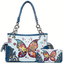 Load image into Gallery viewer, Butterfly Shoulder Bag Wallet Set
