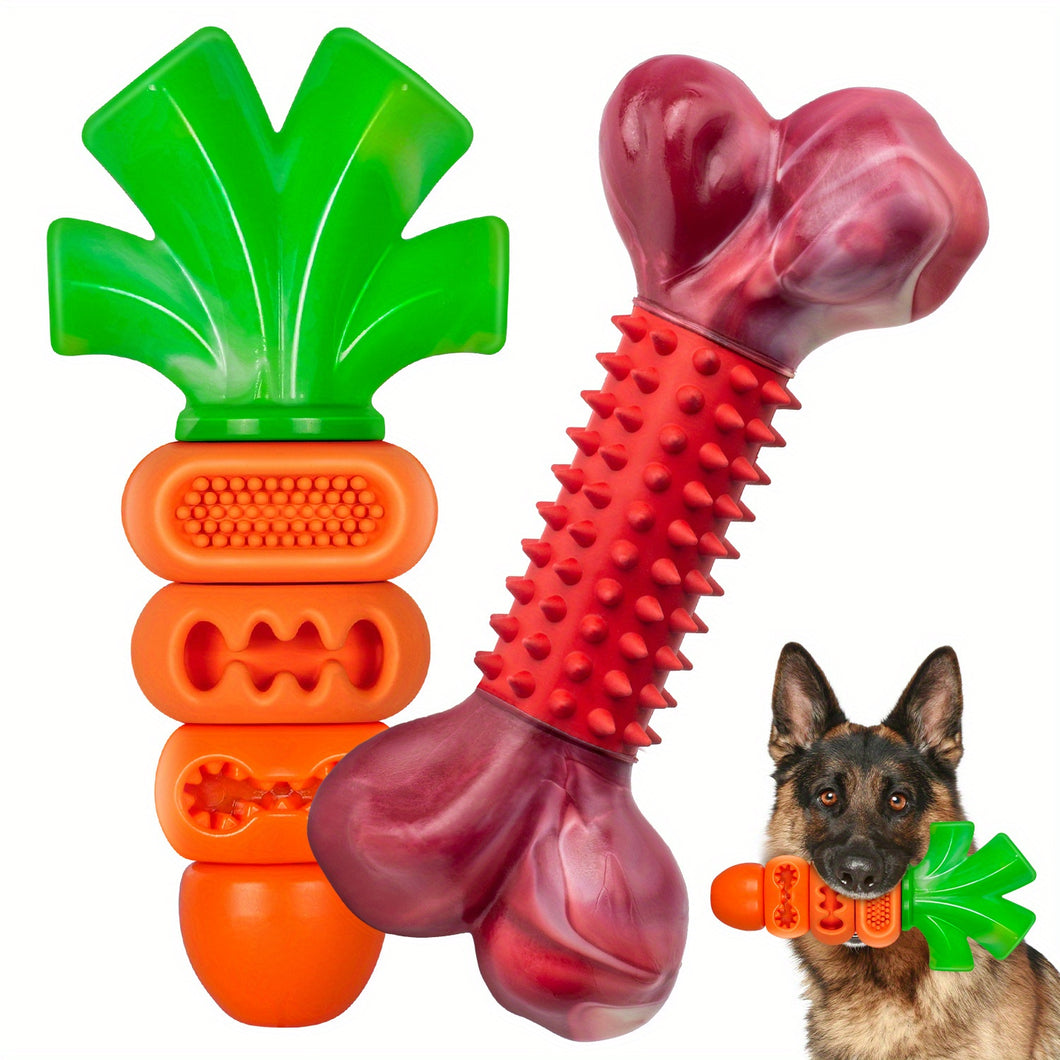 2pc Dog Toys for Aggressive Chewers