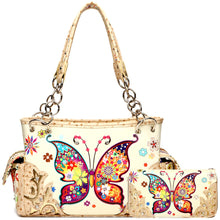 Load image into Gallery viewer, Butterfly Shoulder Bag Wallet Set
