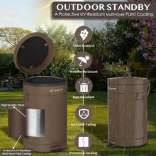 Load image into Gallery viewer, 3.1 Gallon Outdoor Dog Poop Can with Lid
