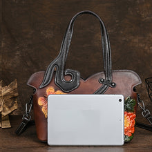 Load image into Gallery viewer, Tribal Style Leather Handbag
