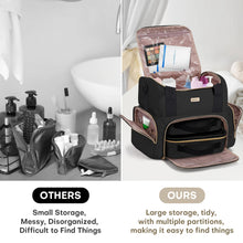 Load image into Gallery viewer, Makeup Organizer Bag with 2 Removable Cases
