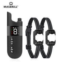 Load image into Gallery viewer, MASBRILL 800m Electric Dog Training Collar Light IP7 Waterproof Remote Control  With Shock Vibration Sound Function Collars - ladybsfinds
