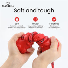 Load image into Gallery viewer, MASBRILL Pet Dog Toy Interactive Rubber Dumbbell for Small Large Dogs Tooth Cleaning Indestructible - ladybsfinds
